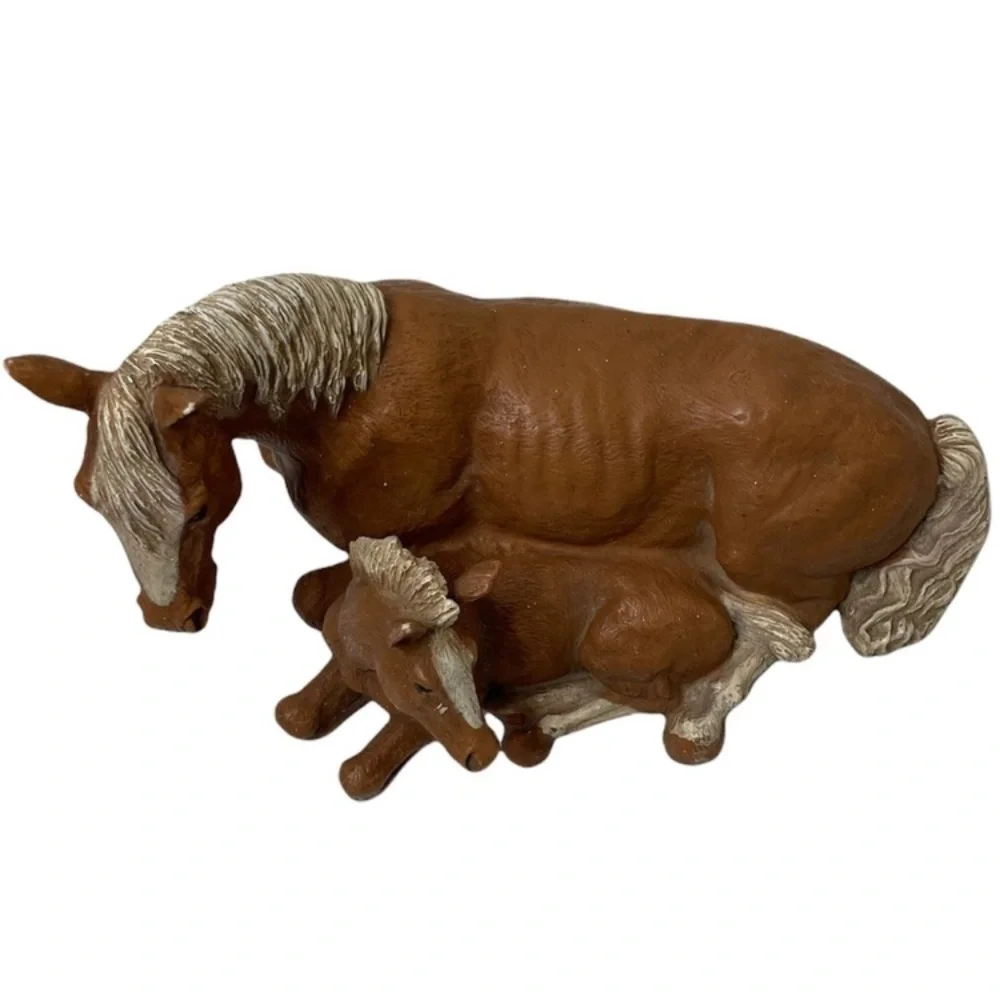 Vintage Antique Horse Sculpture Vintage 90s Homco Decor Farm Ranch Equestrian